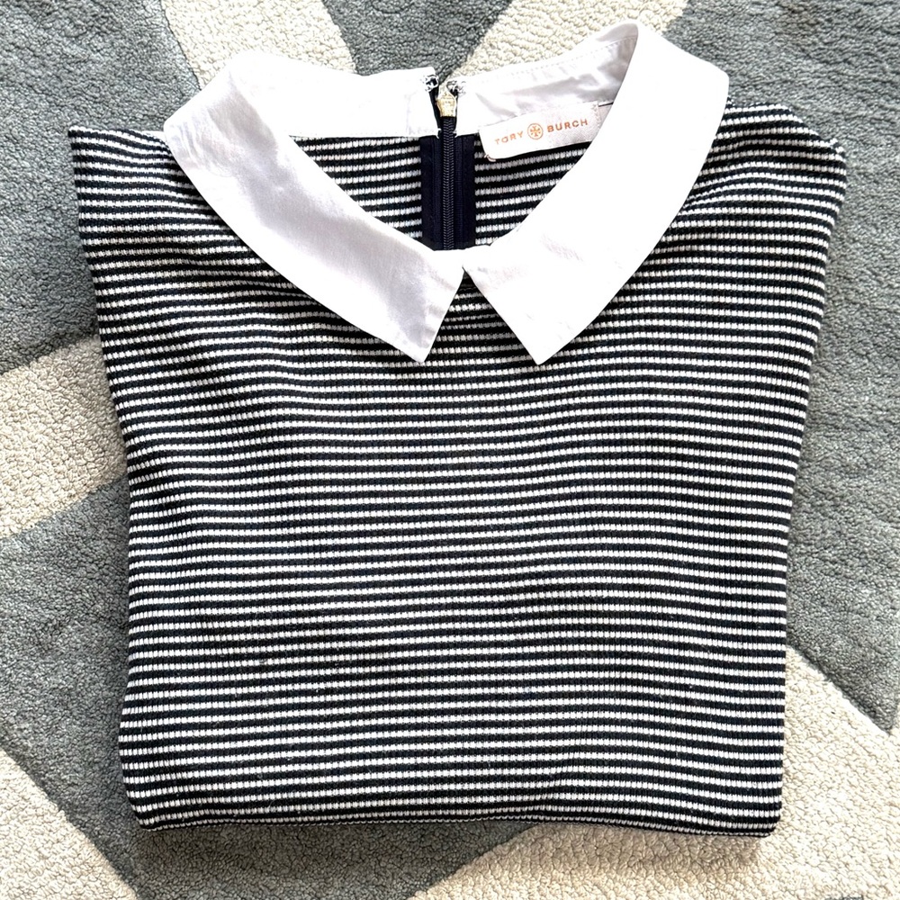 Tory Burch mixed media blouse